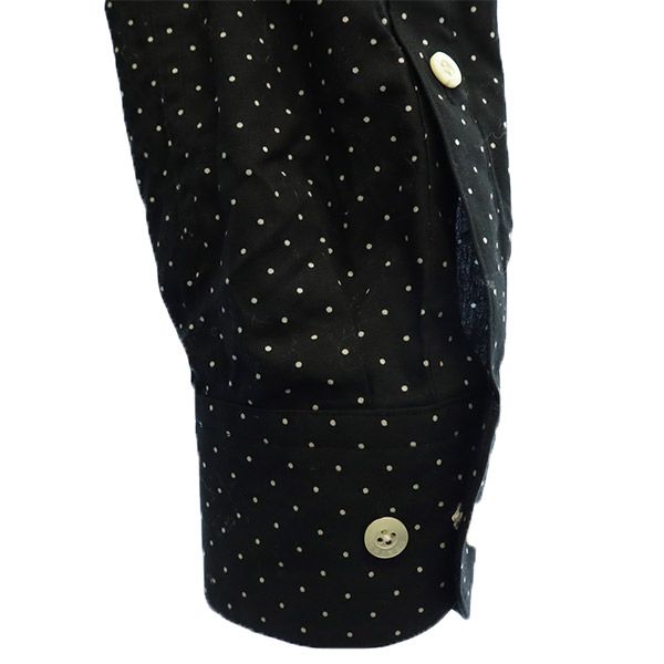 Young Machines ヤングマシーン レオパード柄×ドット柄 長袖 シャツ 3 ブラウン×ブラック メンズ