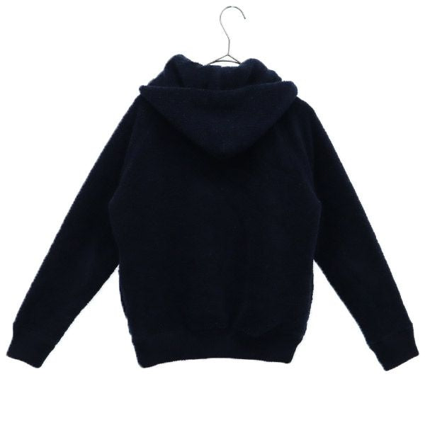 GYMPHLEX ジムフレックス ワンポイント刺繍 長袖 ボアフリース ジップパーカー 12 ネイビー レディース