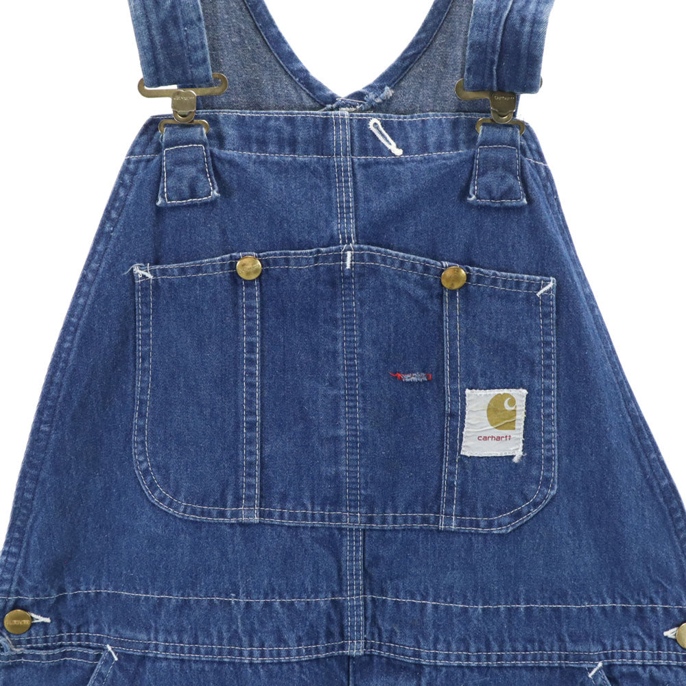 Carhartt カーハート 70s USA製 ヴィンテージ プリントタグ デニム オーバーオール W38 メンズ