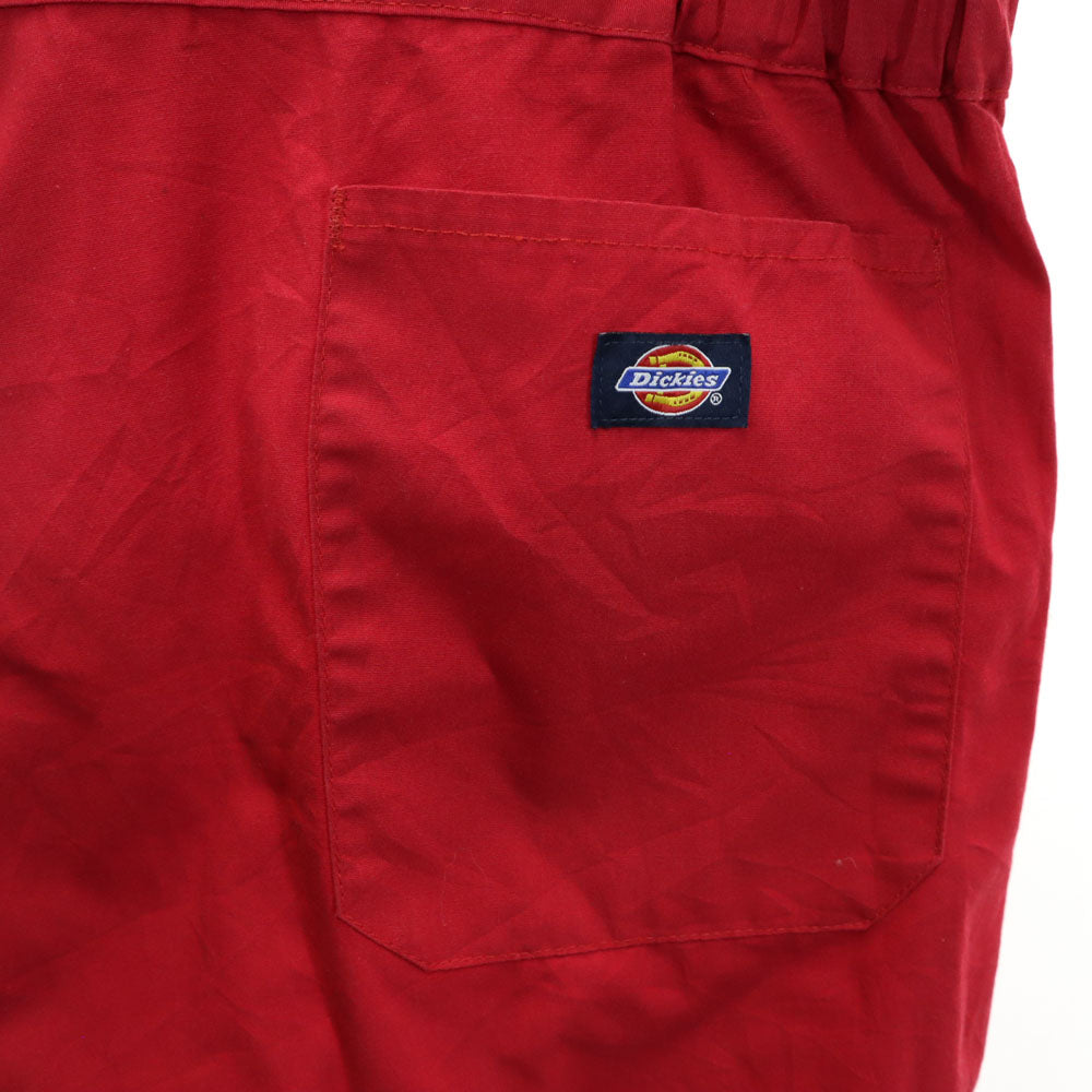 ディッキーズ シュラインクラブ フリーメイソン バック刺繍 半袖 つなぎ レッド Dickies 作業服 作業着 メンズ