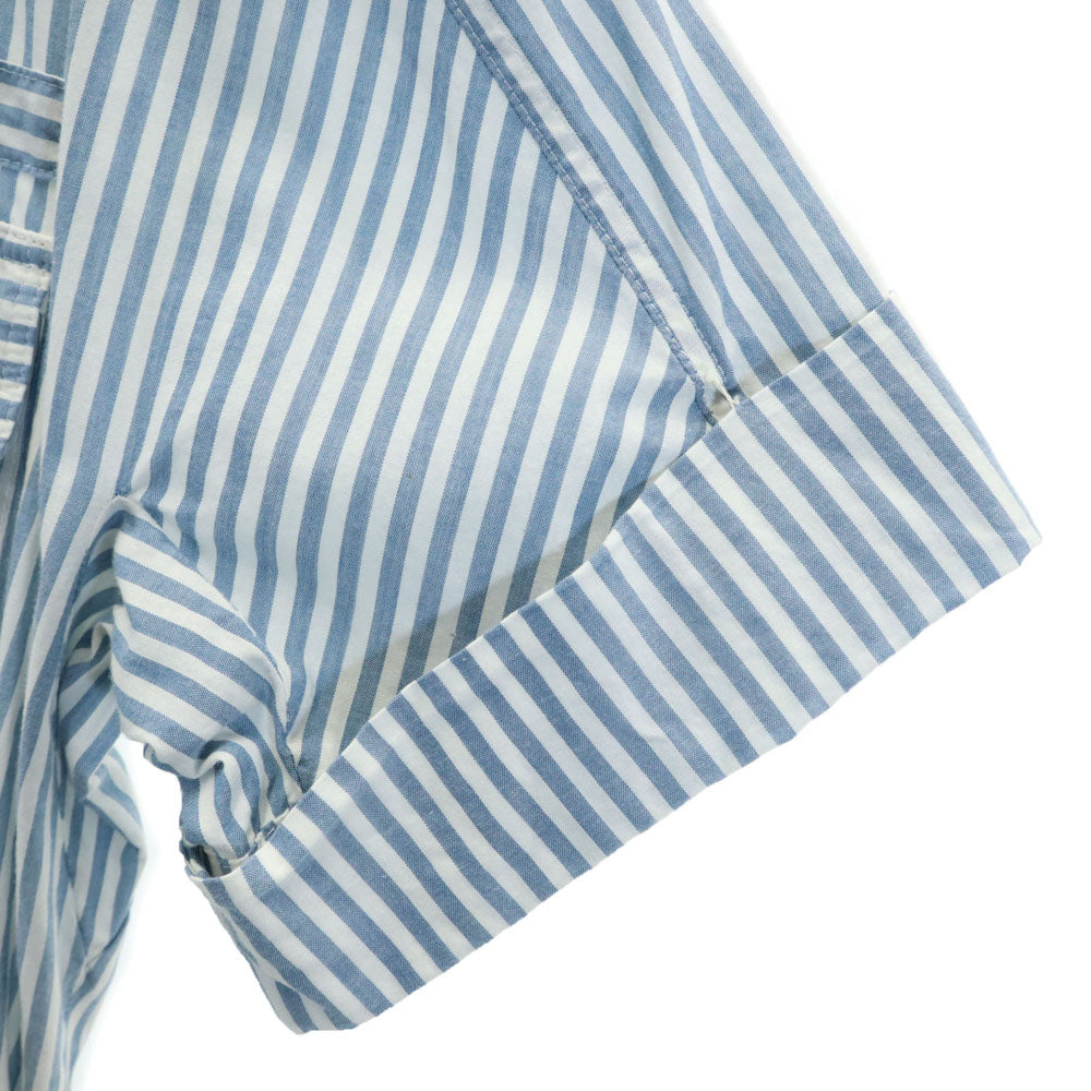 MARC BY MARC JACOBS マークバイマークジェイコブス ストライプ 半袖 オールインワン 4 ブルー系 レディース