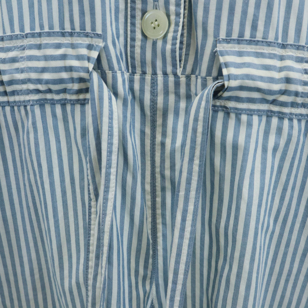 MARC BY MARC JACOBS マークバイマークジェイコブス ストライプ 半袖 オールインワン 4 ブルー系 レディース