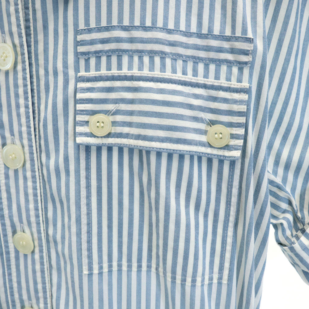 MARC BY MARC JACOBS マークバイマークジェイコブス ストライプ 半袖 オールインワン 4 ブルー系 レディース