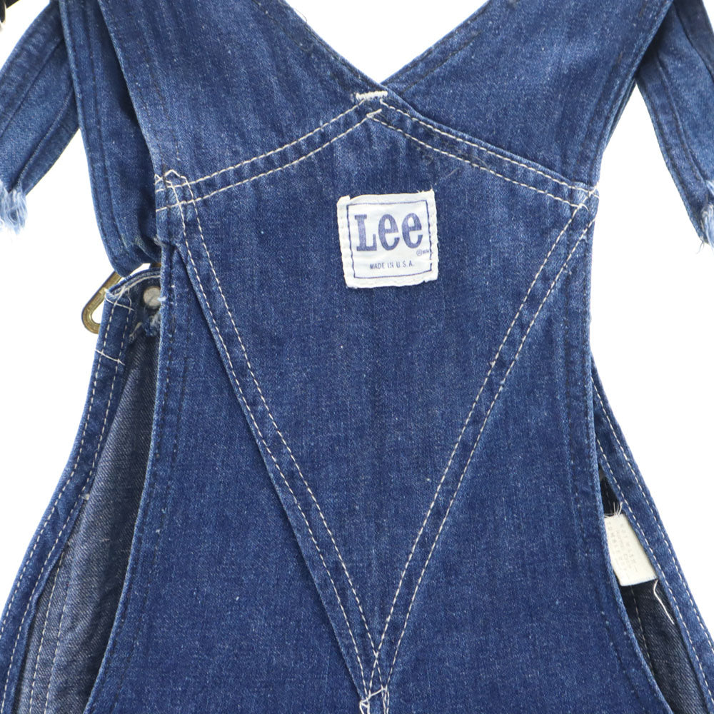 Lee リー 80s USA製 ヴィンテージ デニム オーバーオール ボタンフライ メンズ