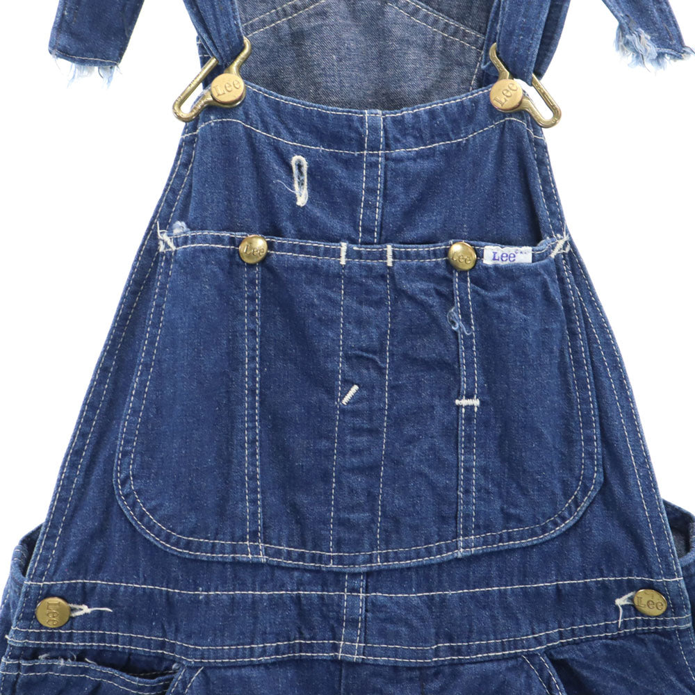 Lee リー 80s USA製 ヴィンテージ デニム オーバーオール ボタンフライ メンズ