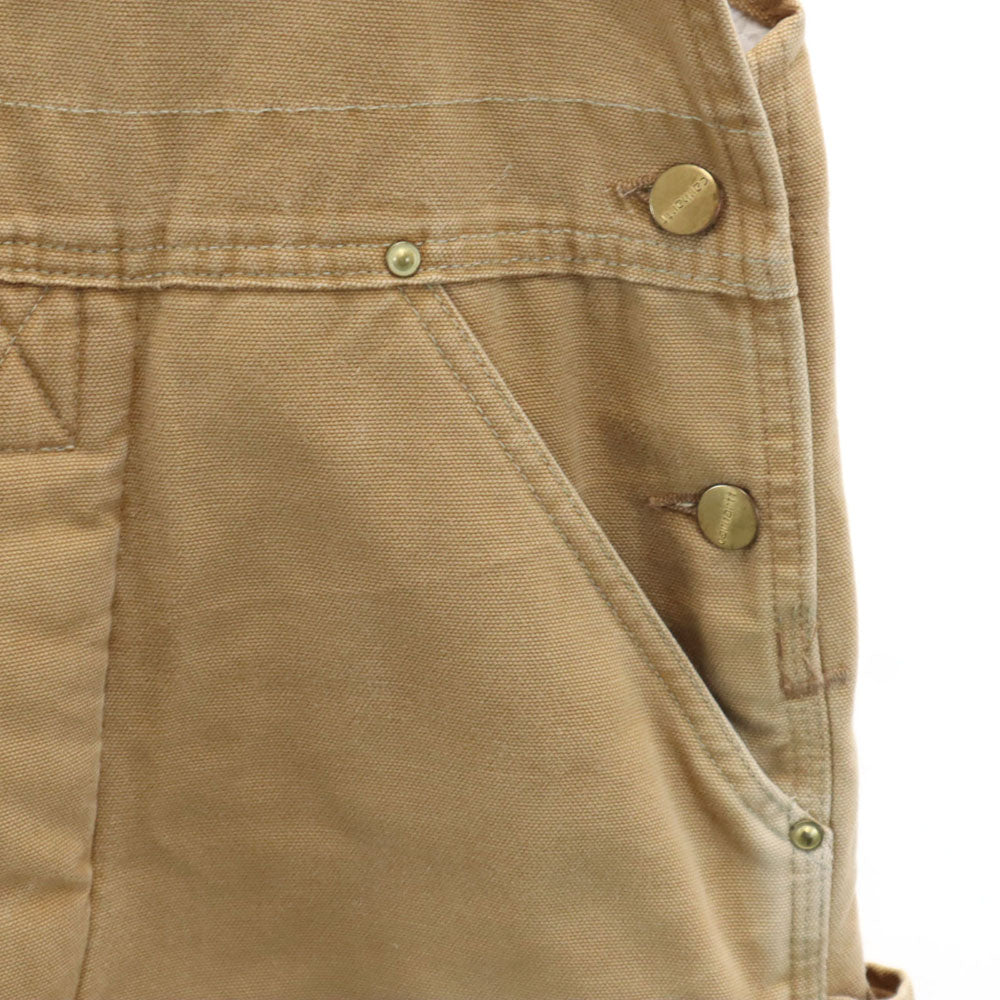 カーハート 90s オールド オーバーオール ベージュ系 Carhartt 裏キルティング メンズ