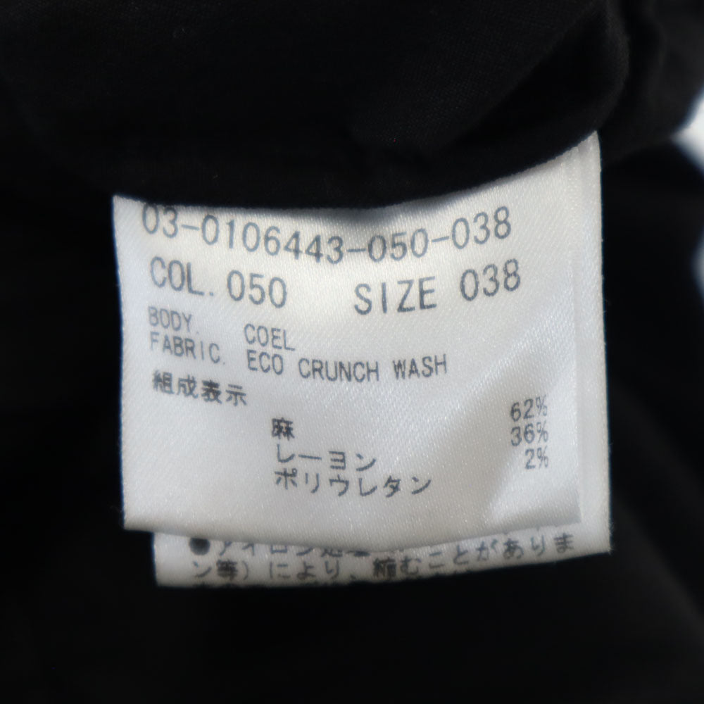 theory luxe セオリーリュクス リネンブレンド ジャンプスーツ オールインワン 38 ブラック レディース