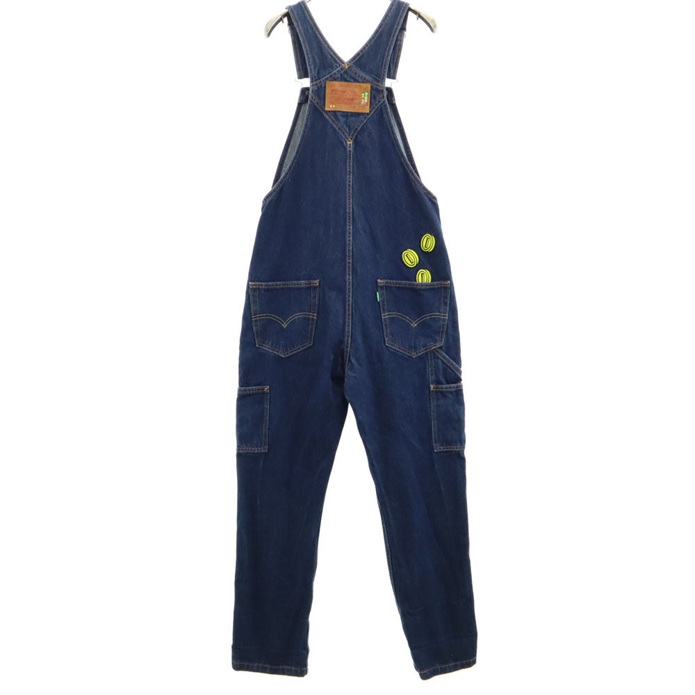 リーバイス × スーパーマリオ コラボ デニム オーバーオール S ネイビー系 Levi's PREMIUM × SUPER MARIO ビックE メンズ