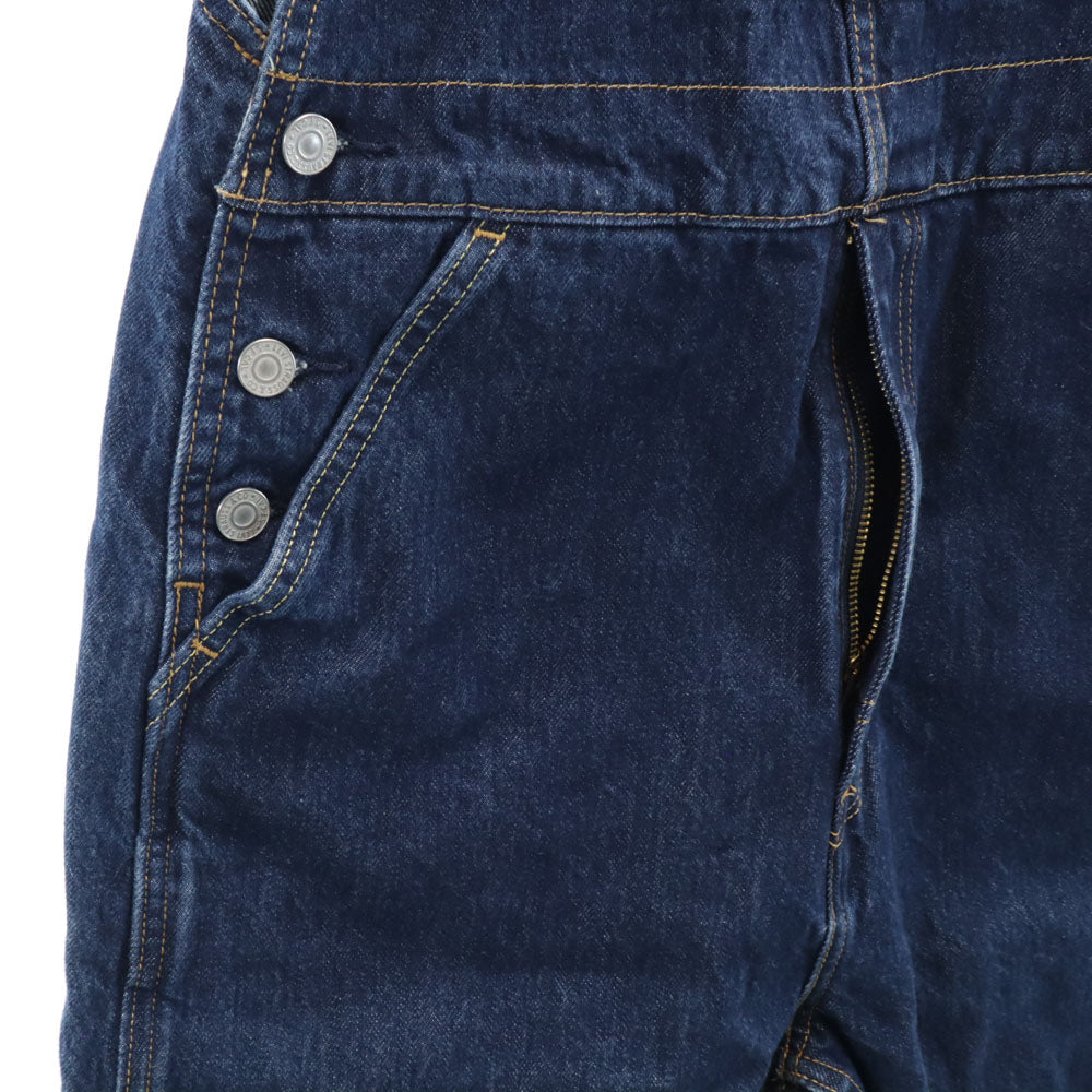 リーバイス × スーパーマリオ コラボ デニム オーバーオール S ネイビー系 Levi's PREMIUM × SUPER MARIO ビックE メンズ