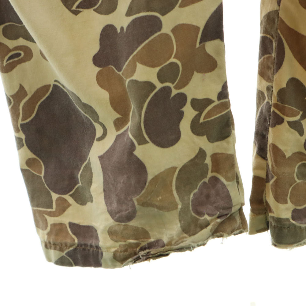 Sears シアーズ 60s 70s ダックハンターカモ 長袖 つなぎ ベージュ オールインワン 迷彩 TALONジップ オールド ヴィンテージ メンズ