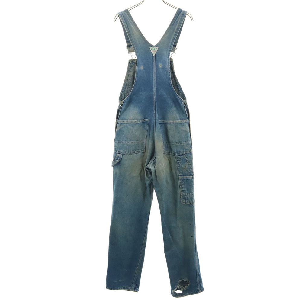 OSHKOSH オシュコシュ 50s 60s ヴィンテージ 三角タグ デニム オーバーオール ブルー ユニオンチケット レディース