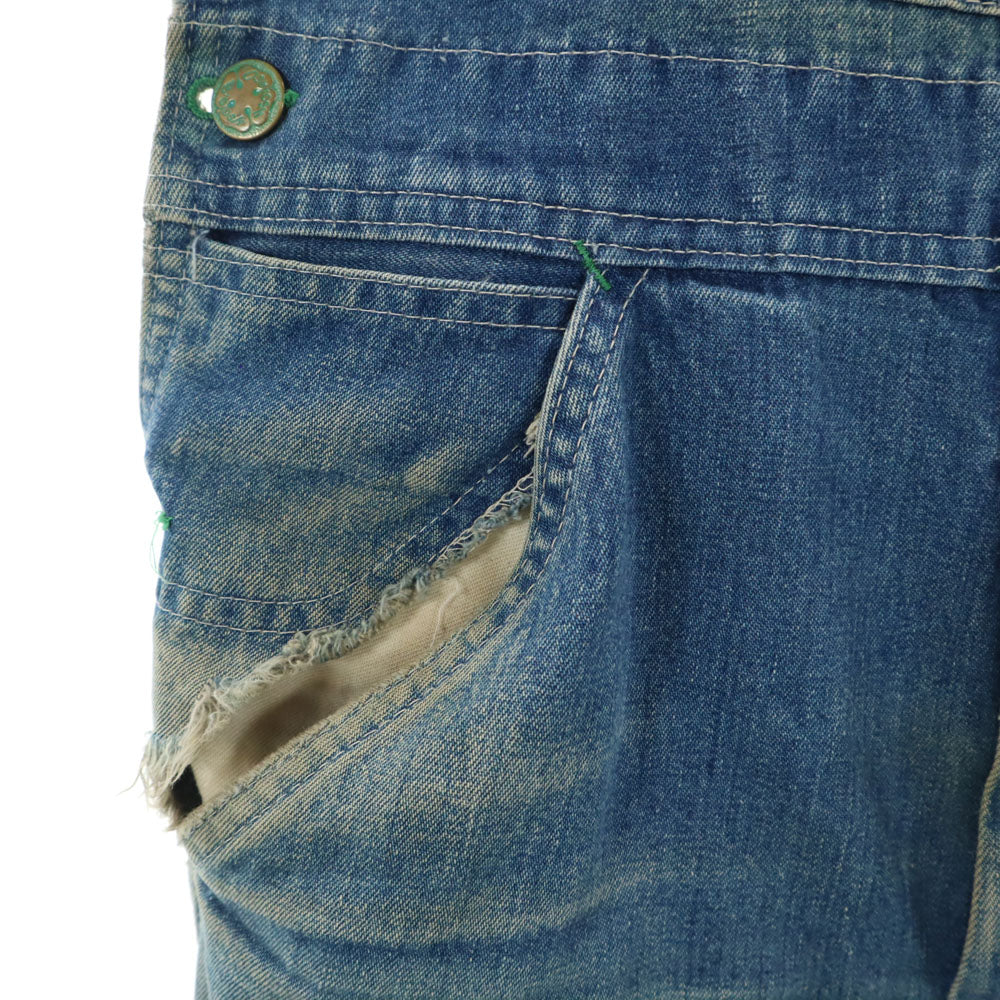 OSHKOSH オシュコシュ 50s 60s ヴィンテージ 三角タグ デニム オーバーオール ブルー ユニオンチケット レディース