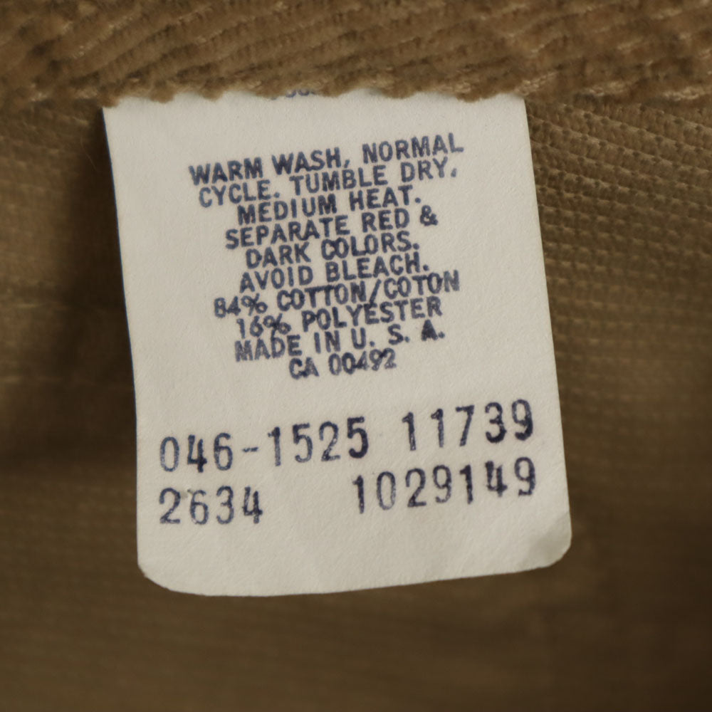 未使用 Lee リー 80s ヴィンテージ デッドストック フラッシャー付き コーデュロイ オーバーオール w26 ベージュ レディース