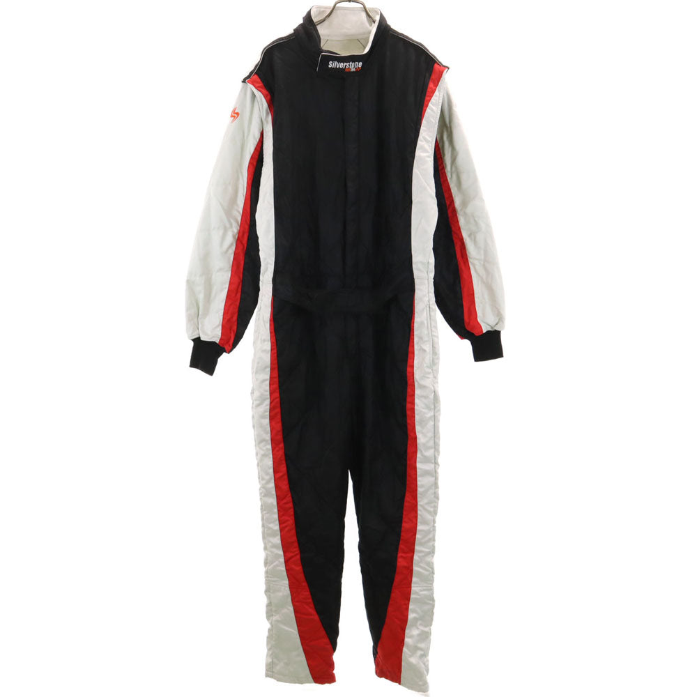 シルバーストーン 長袖 レーシングスーツ つなぎ XL ブラック SILVER STONE オールインワン キルティング メンズ