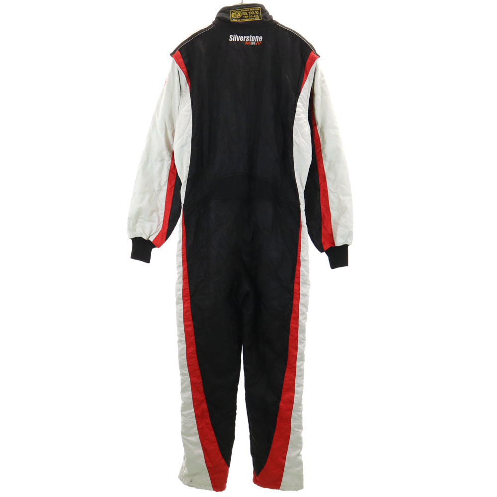 シルバーストーン 長袖 レーシングスーツ つなぎ XL ブラック SILVER STONE オールインワン キルティング メンズ