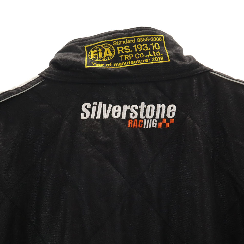 シルバーストーン 長袖 レーシングスーツ つなぎ XL ブラック SILVER STONE オールインワン キルティング メンズ