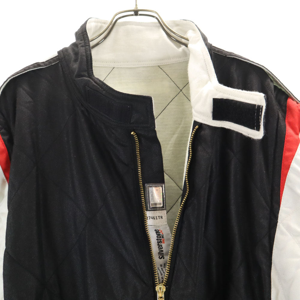 シルバーストーン 長袖 レーシングスーツ つなぎ XL ブラック SILVER STONE オールインワン キルティング メンズ