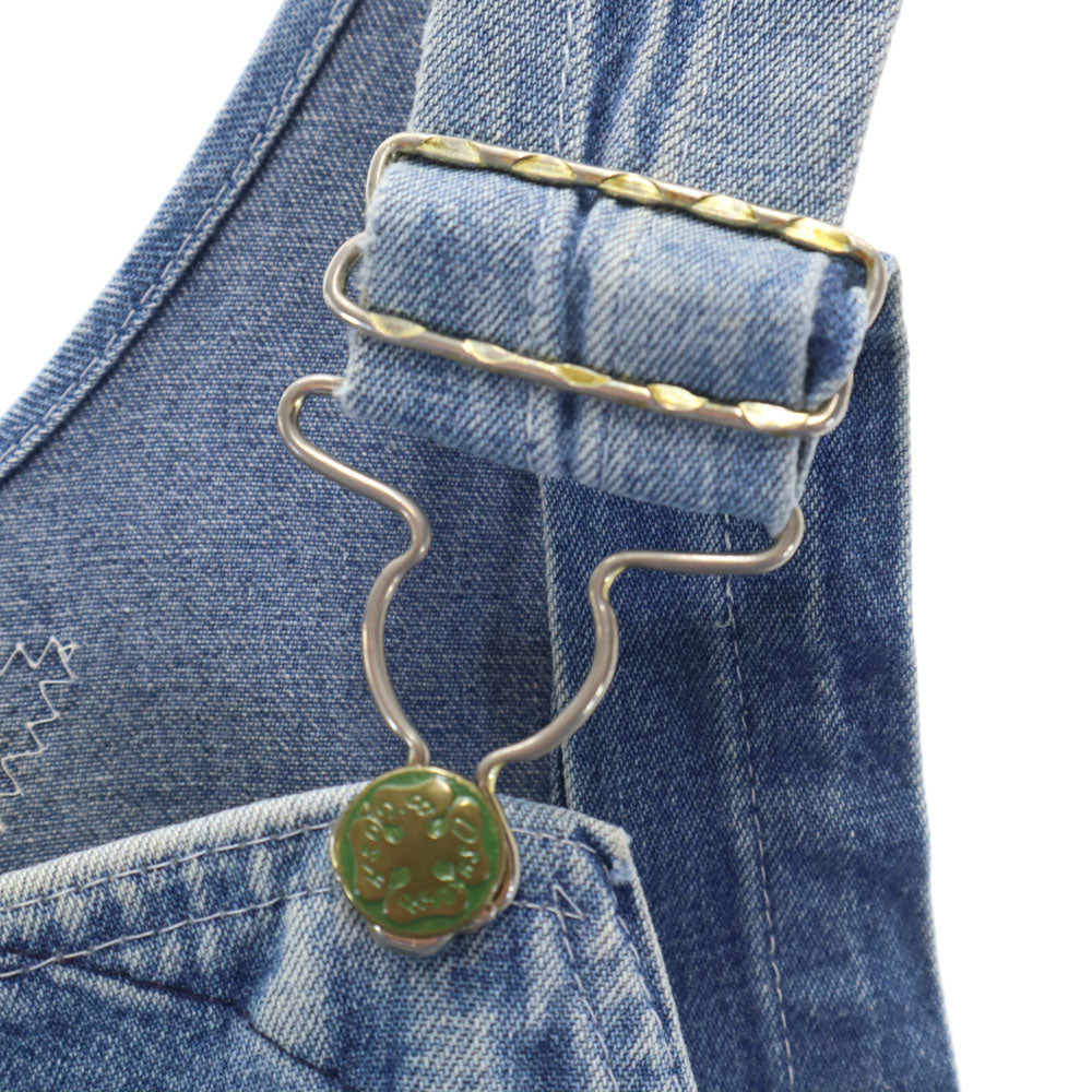 OSHKOSH オシュコシュ 80s USA製 ヴィンテージ デニム オーバーオール W30 ウォッシュブルー メンズ