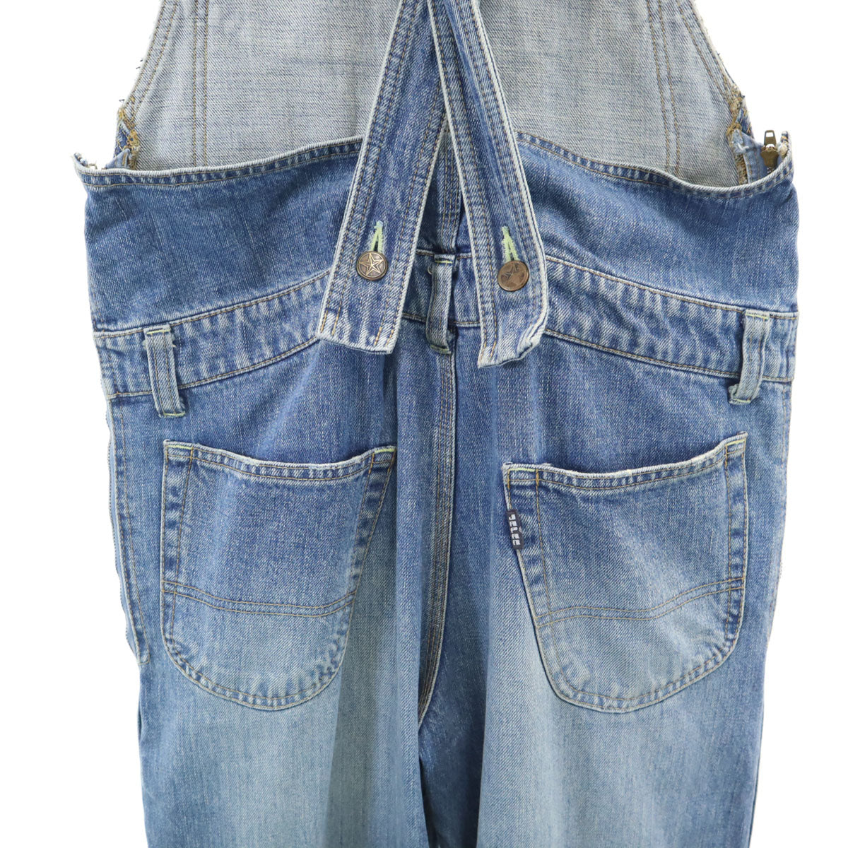 OZONE ROCKS オゾンロックス 日本製 デニム オーバーオール S ウォッシュブルー レディース