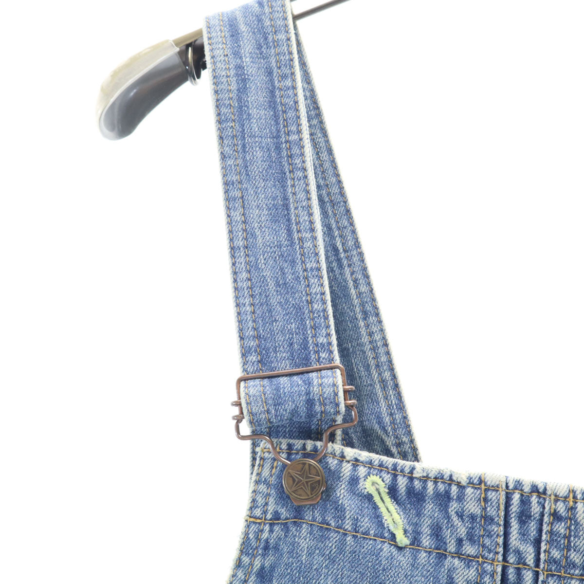 OZONE ROCKS オゾンロックス 日本製 デニム オーバーオール S ウォッシュブルー レディース