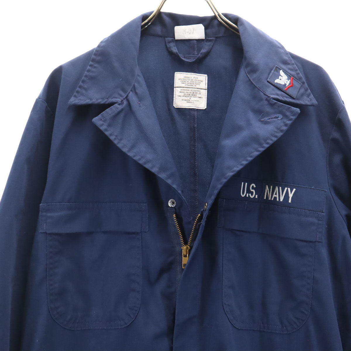 PROPPER プロッパー 長袖 U.S.NAVY つなぎ 44R ネイビー オールインワン ビッグサイズ メンズ