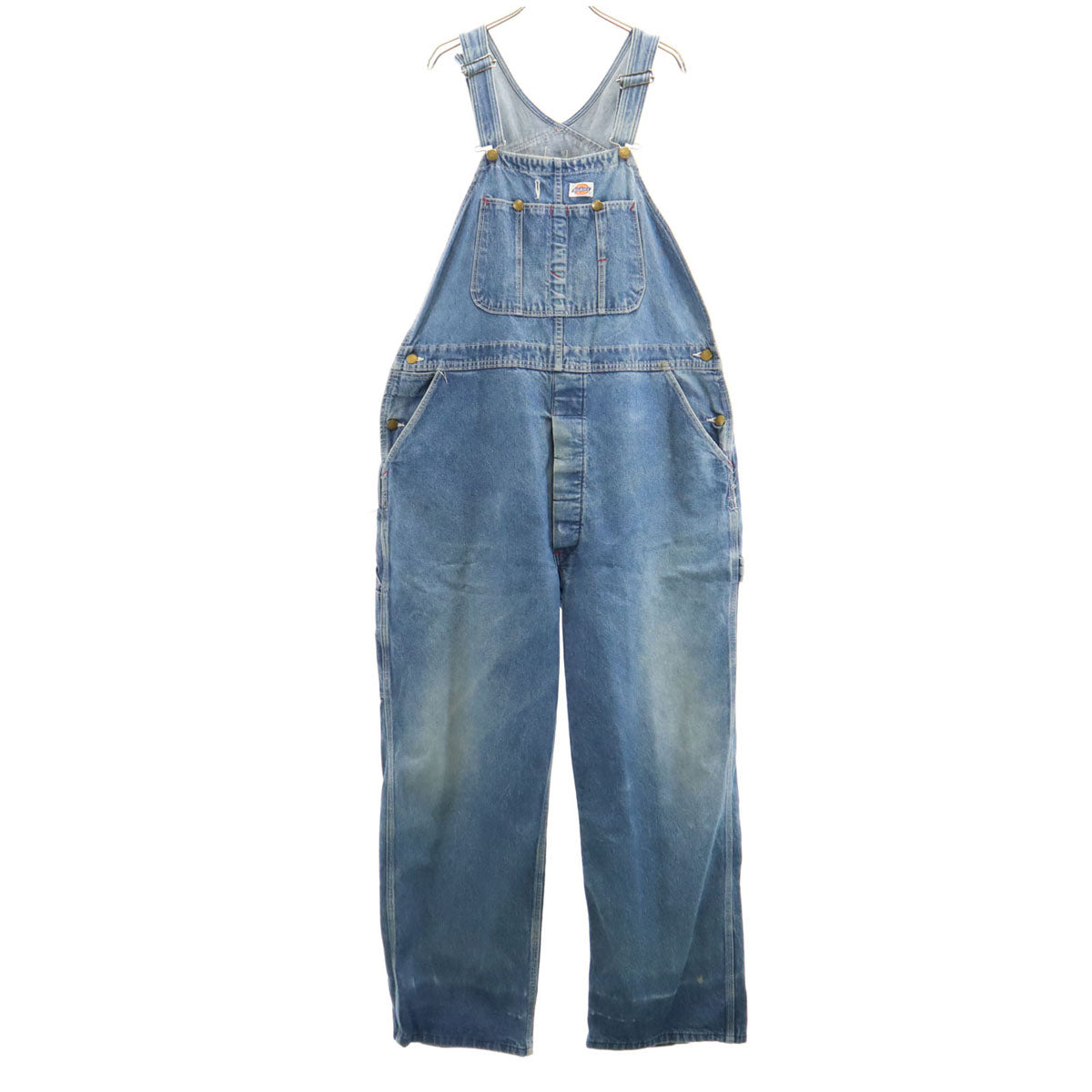 Dickies ディッキーズ 80s ヴィンテージ デニム オーバーオール W42 ウォッシュブルー ペインター メンズ