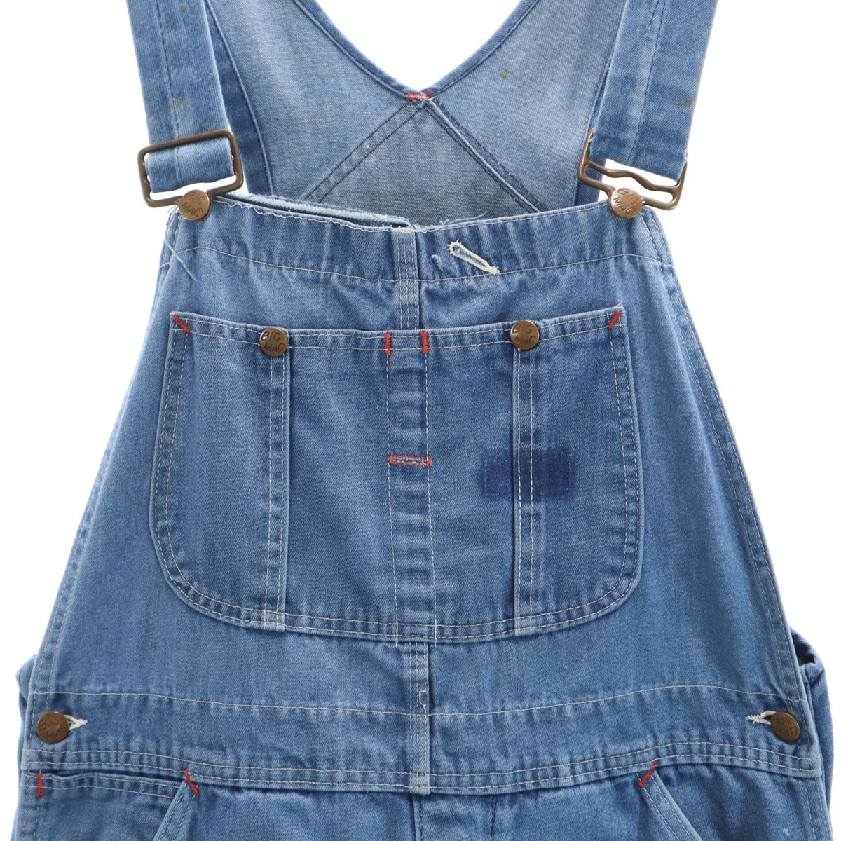 BIG MAC ビッグマック 70s USA製 ヴィンテージ デニム オーバーオール ウォッシュブルー ペインター メンズ