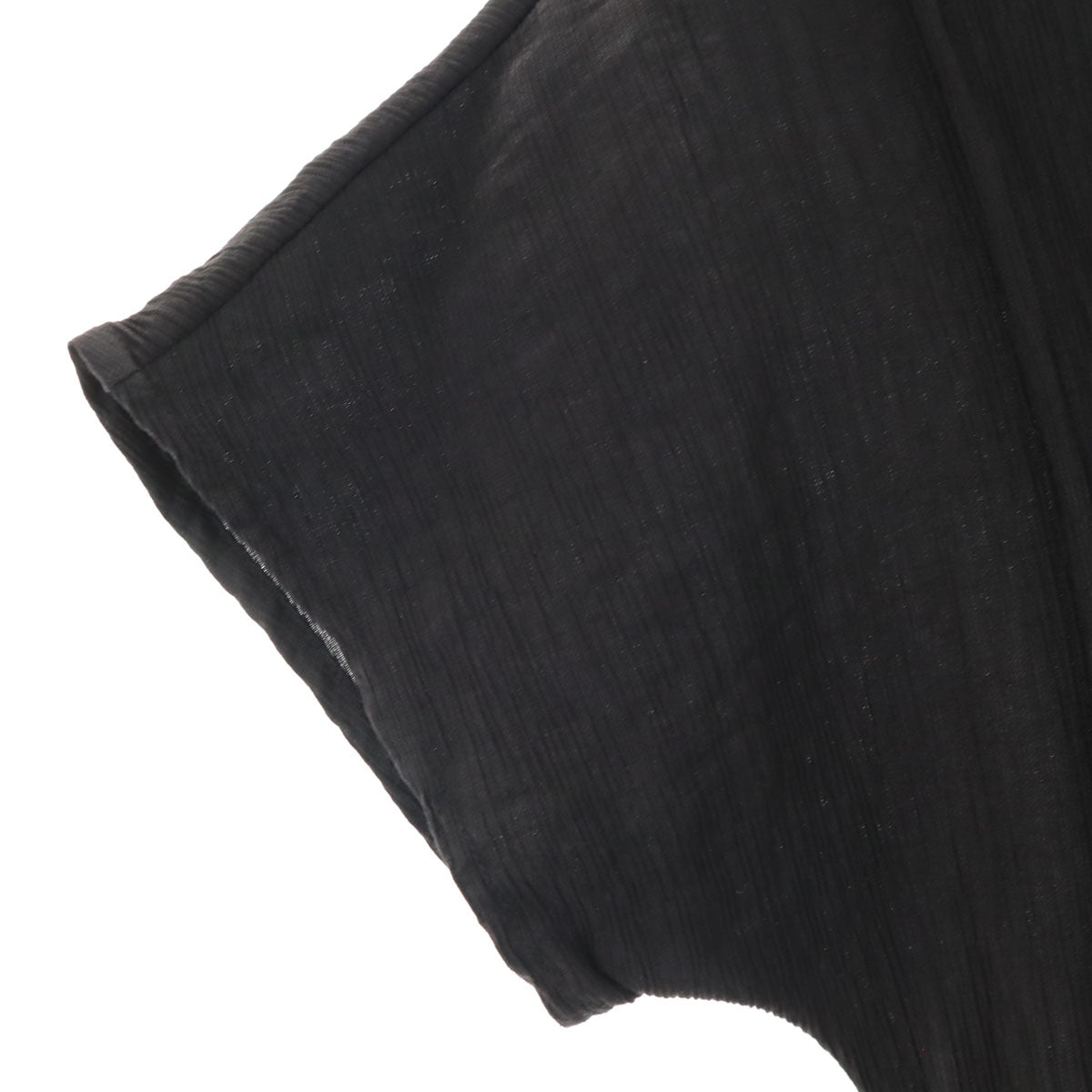 CLANE クラネ シワ加工 レイヤード オールインワン 1 ブラック つなぎ フレンチスリーブ レディース