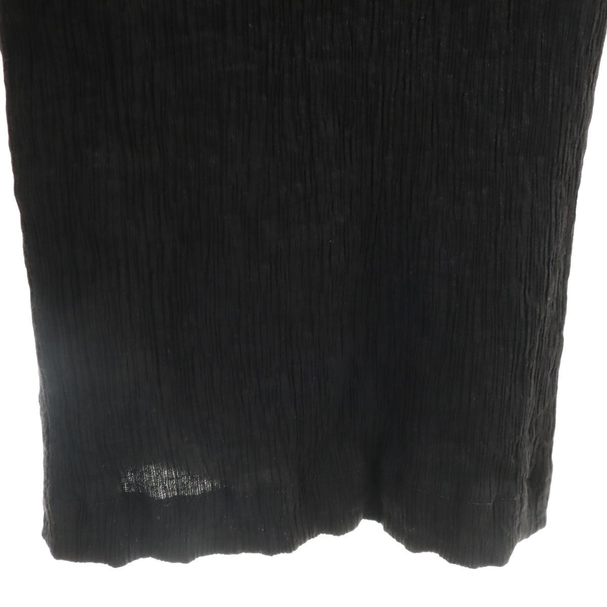 CLANE クラネ シワ加工 レイヤード オールインワン 1 ブラック つなぎ フレンチスリーブ レディース