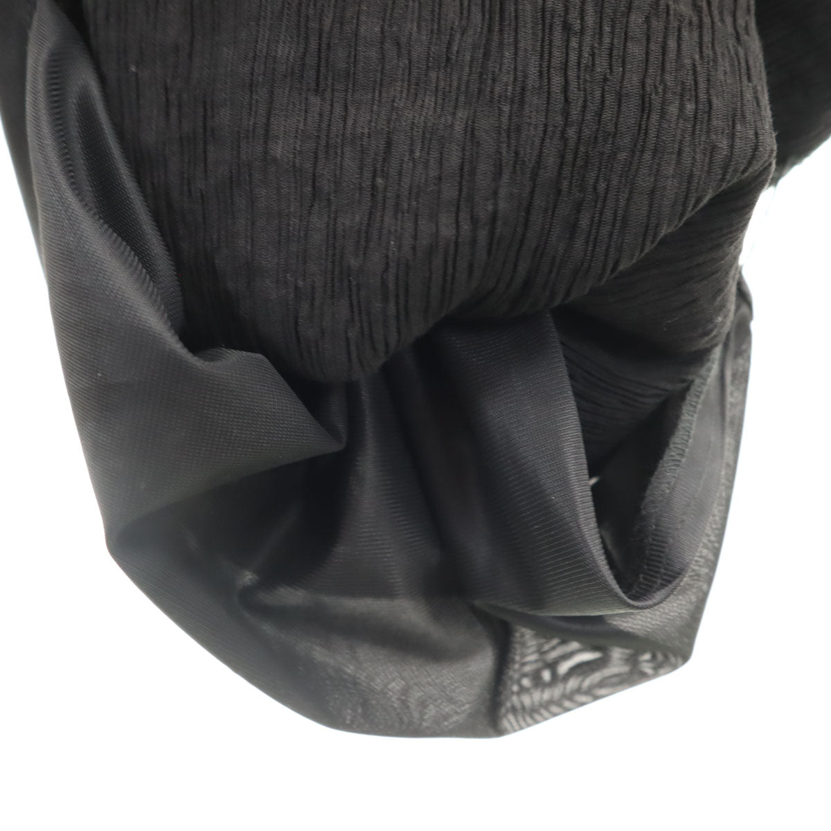 CLANE クラネ シワ加工 レイヤード オールインワン 1 ブラック つなぎ フレンチスリーブ レディース