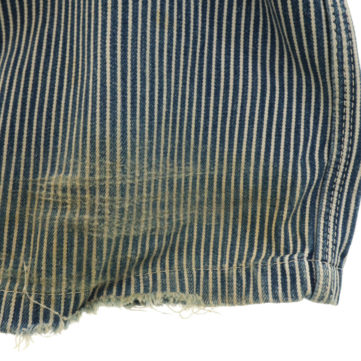 BIG JOHN ビッグジョン ヒッコリー オーバーオール ネイビー系 レディース