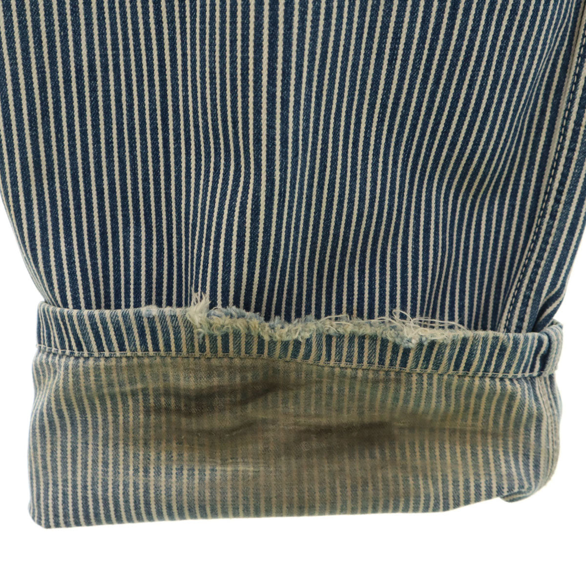 BIG JOHN ビッグジョン ヒッコリー オーバーオール ネイビー系 レディース