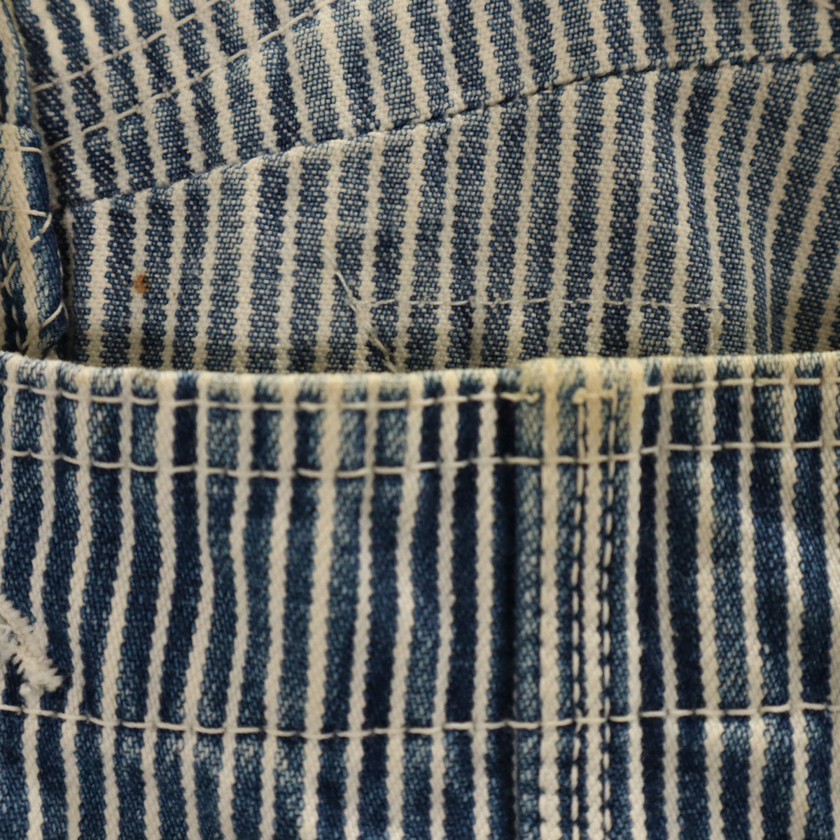 BIG JOHN ビッグジョン ヒッコリー オーバーオール ネイビー系 レディース