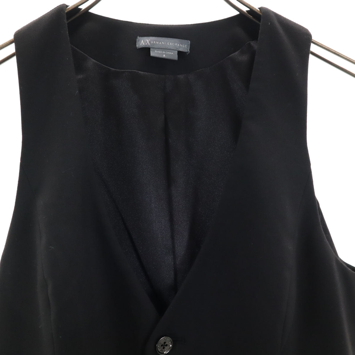 ARMANI EXCHANGE アルマーニエクスチェンジ ベスト ノースリーブ オールインワン 2 黒系 レディース
