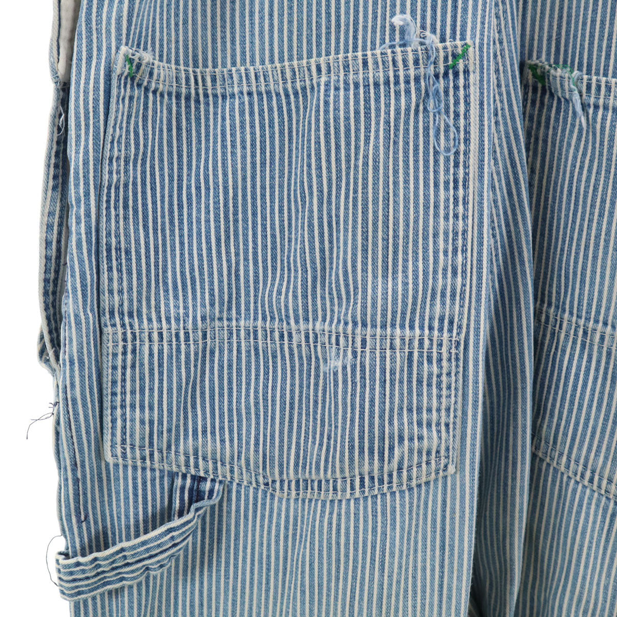 BIG BEN ビッグベン 80s USA製 ヴィンテージ ヒッコリー オーバーオール W34 ネイビー系 BY WRANGLER メンズ