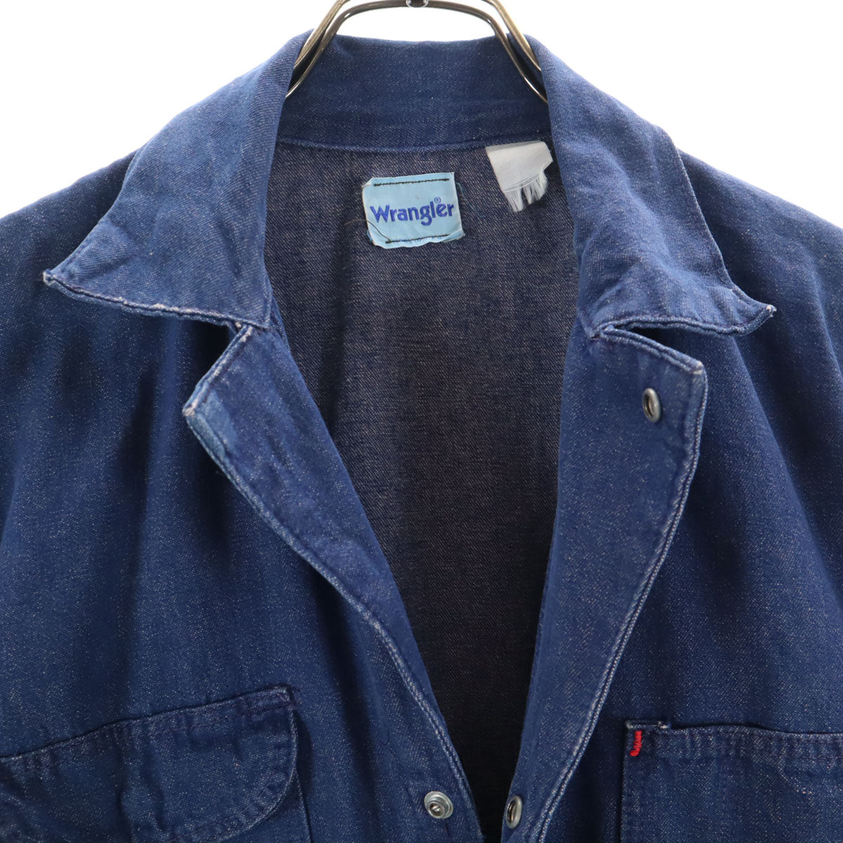 Wrangler ラングラー 80s ヴィンテージ 長袖 デニム ワークオールインワン つなぎ インディゴ IDEALジップ メンズ