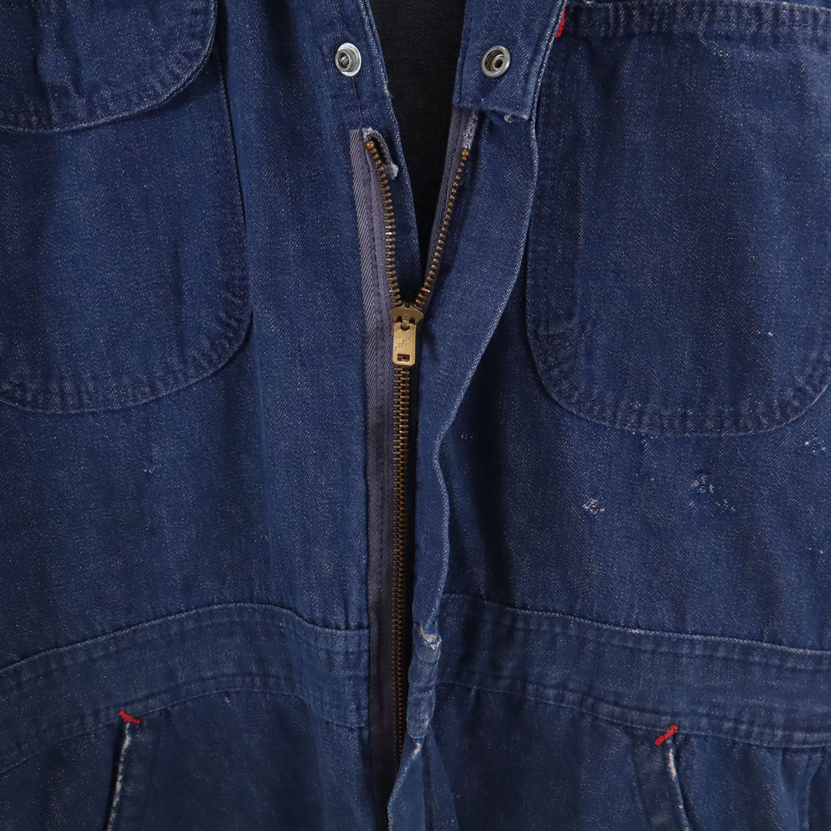 Wrangler ラングラー 80s ヴィンテージ 長袖 デニム ワークオールインワン つなぎ インディゴ IDEALジップ メンズ