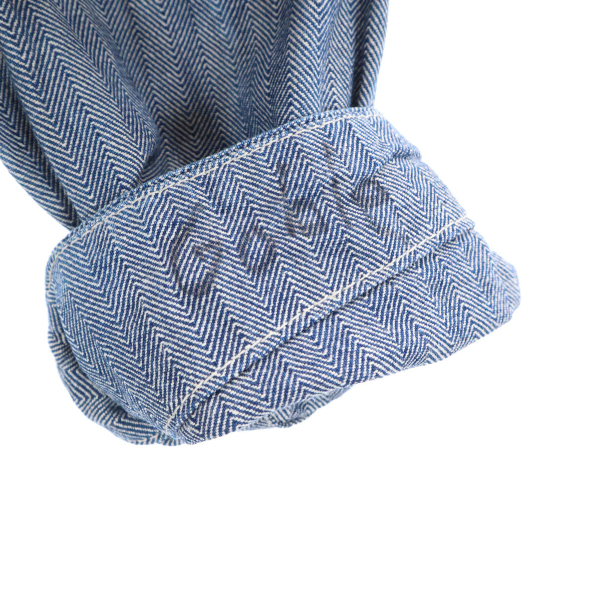 KEY キー 80s ヴィンテージ USA製 ヘリンボーン 長袖 ワークオールインワン つなぎ 34 ネイビー TARONジップ メンズ