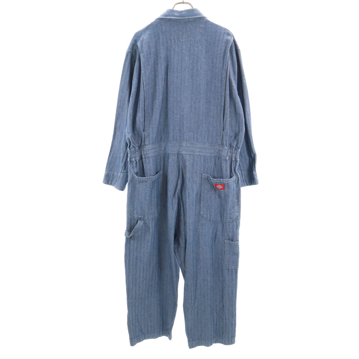 Dickies ディッキーズ 90s オールド ヘリンボーン 長袖 ワークオールインワン つなぎ L ネイビー メンズ