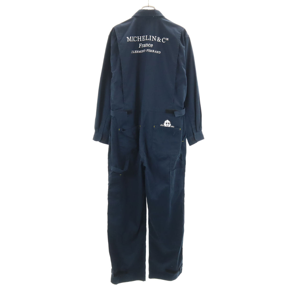 MICHELIN ミシュラン 長袖 ジャンプスーツ つなぎ M ネイビー オールインワン メンズ