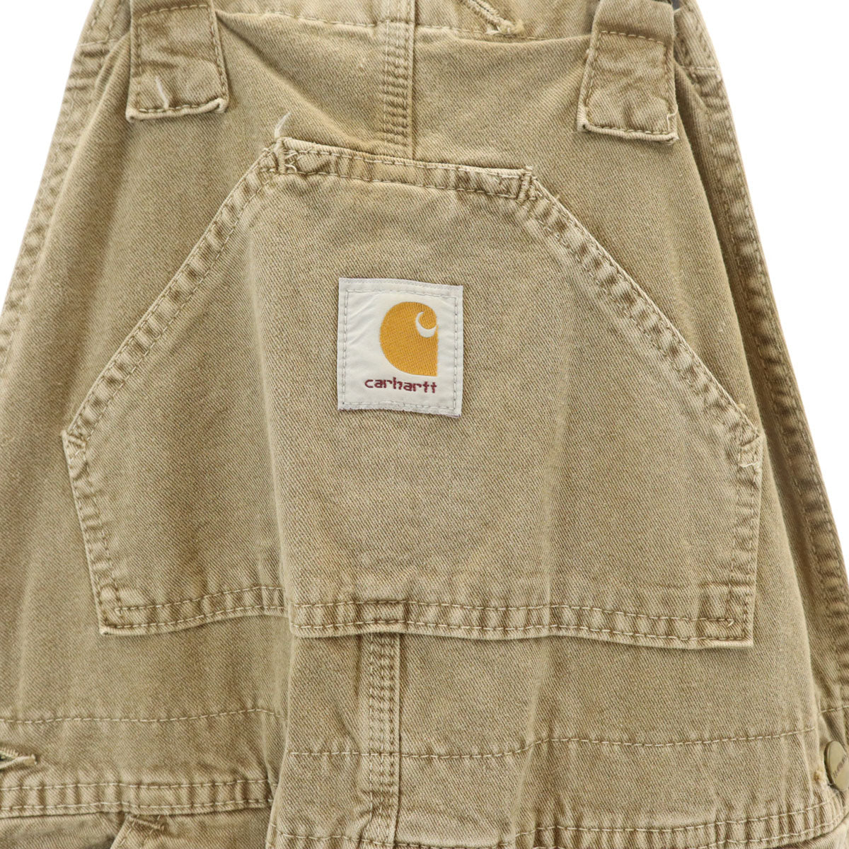 Carhartt カーハート 日本製 オーバーオール w30 グレージュ系 メンズ