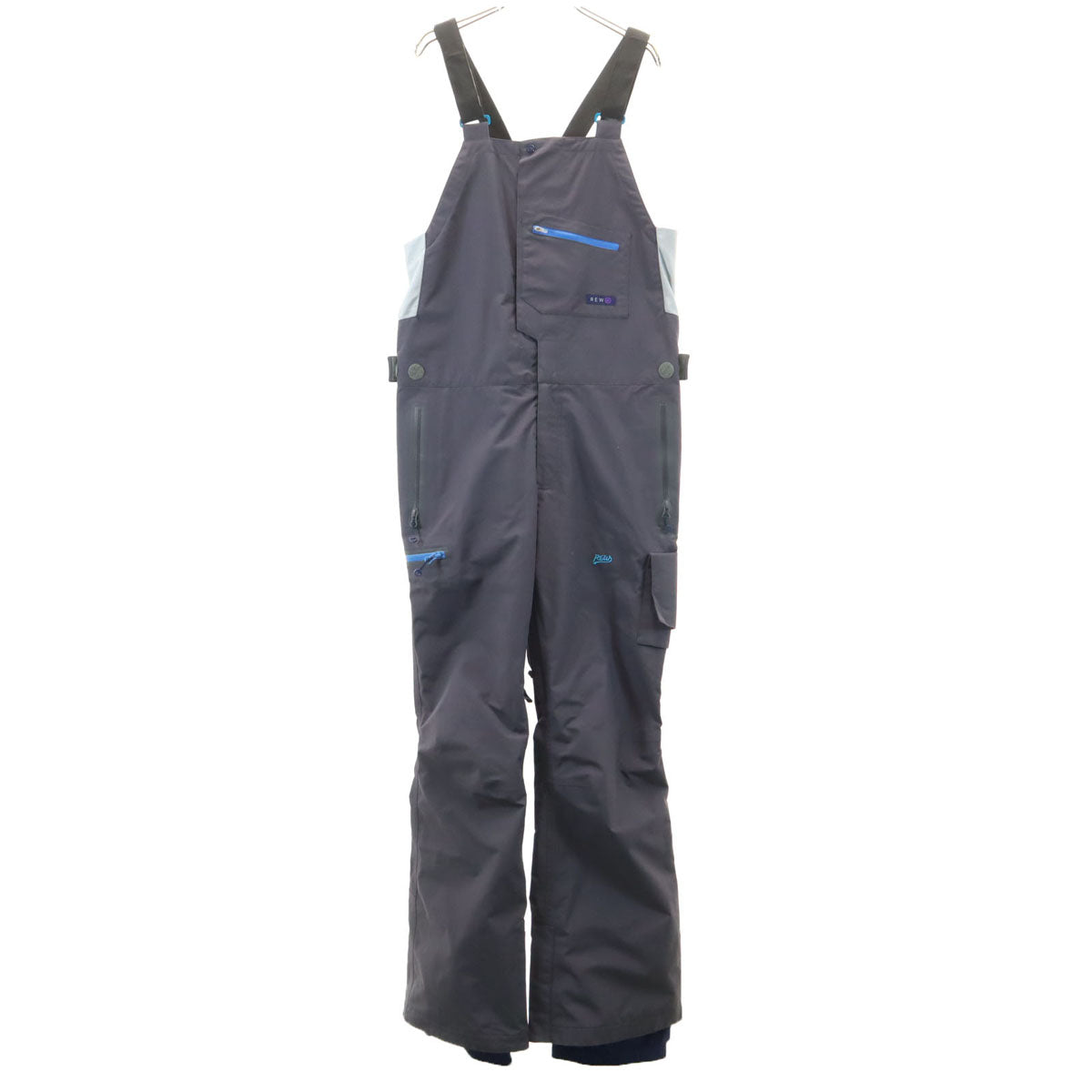 Rew Athletics アールイーダブリュー スノーボード ビブ パンツ L チャコール系 GORE-TEX ユニセックス メンズ