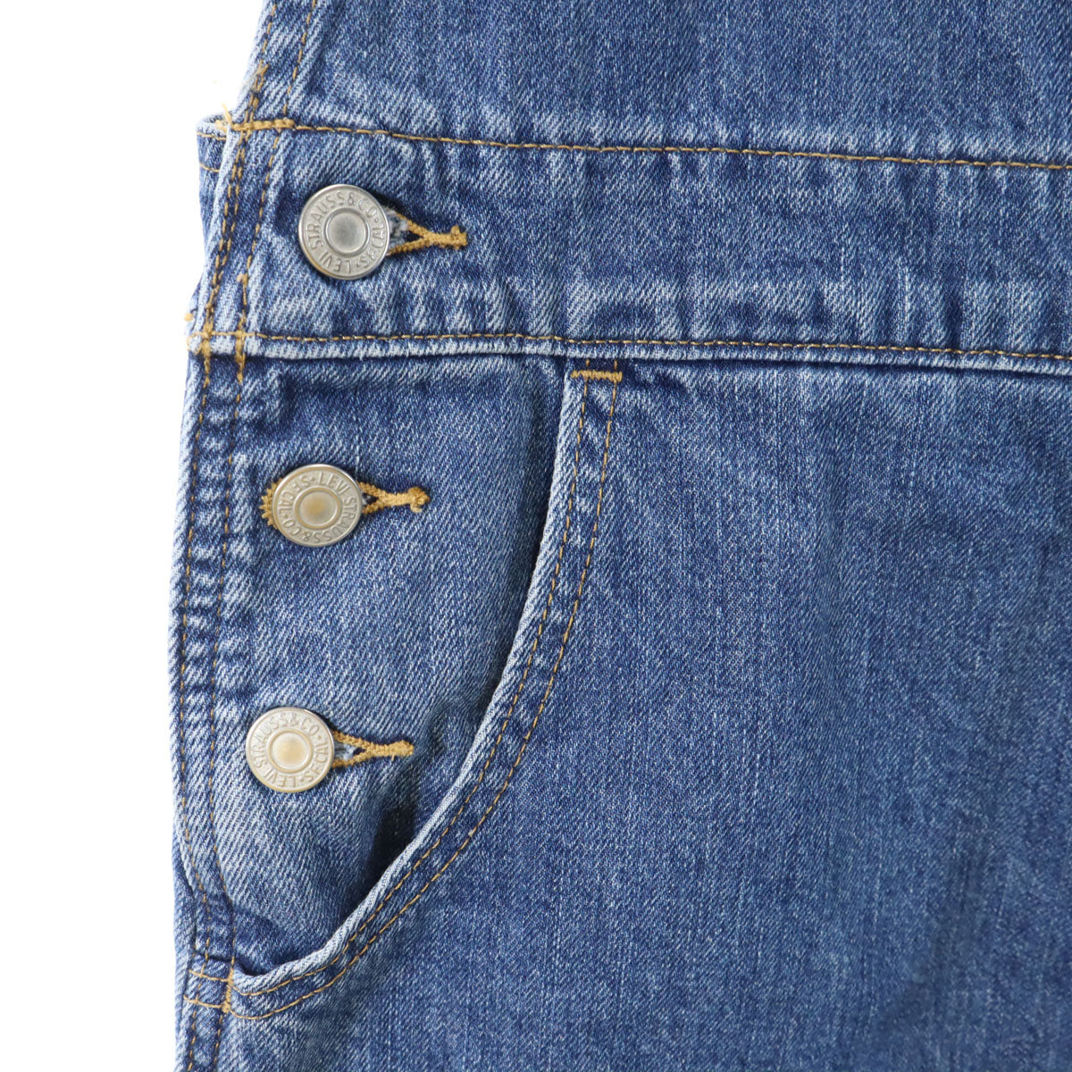 美品 Levi's リーバイス デニム オーバーオール S インディゴ レディース