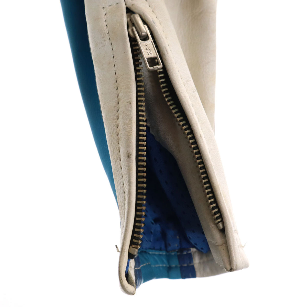 Top Rider トップライダー レーシング レザー つなぎ L ブルー系 メンズ