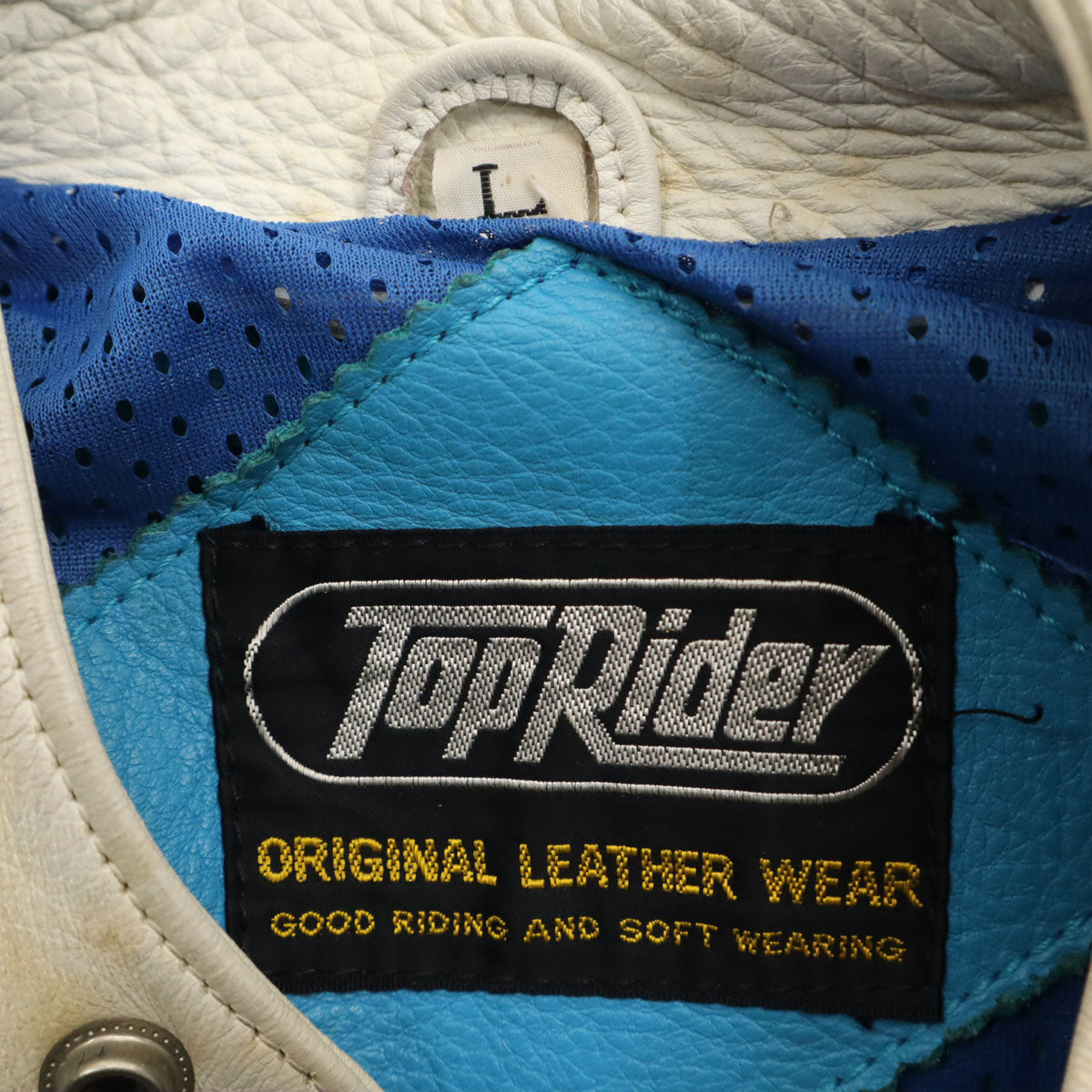 Top Rider トップライダー レーシング レザー つなぎ L ブルー系 メンズ