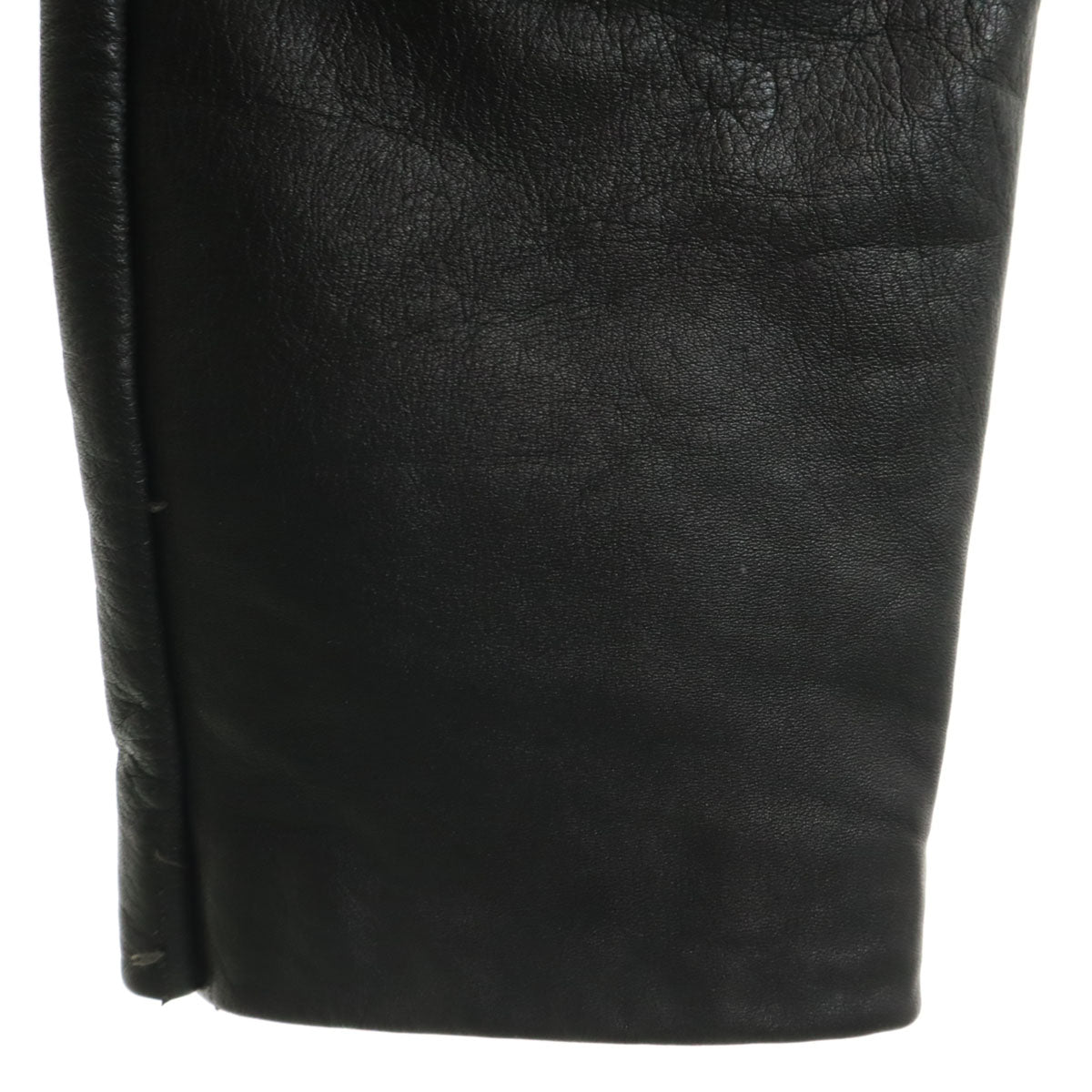 本革レザー オーバーオール 40 ブラック レディース