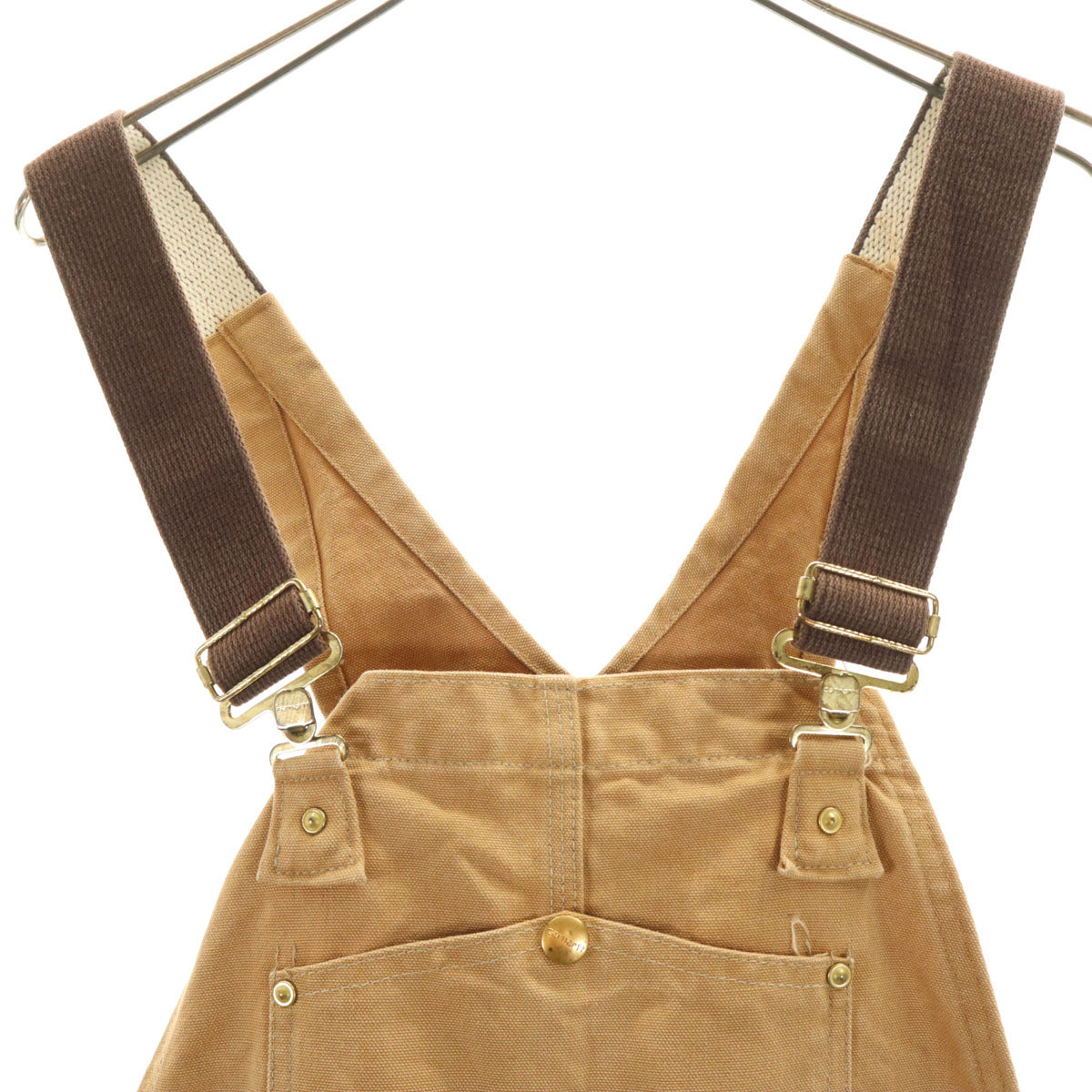 Carhartt カーハート ダック ダブルニー オーバーオール ベージュ ワーク レディース