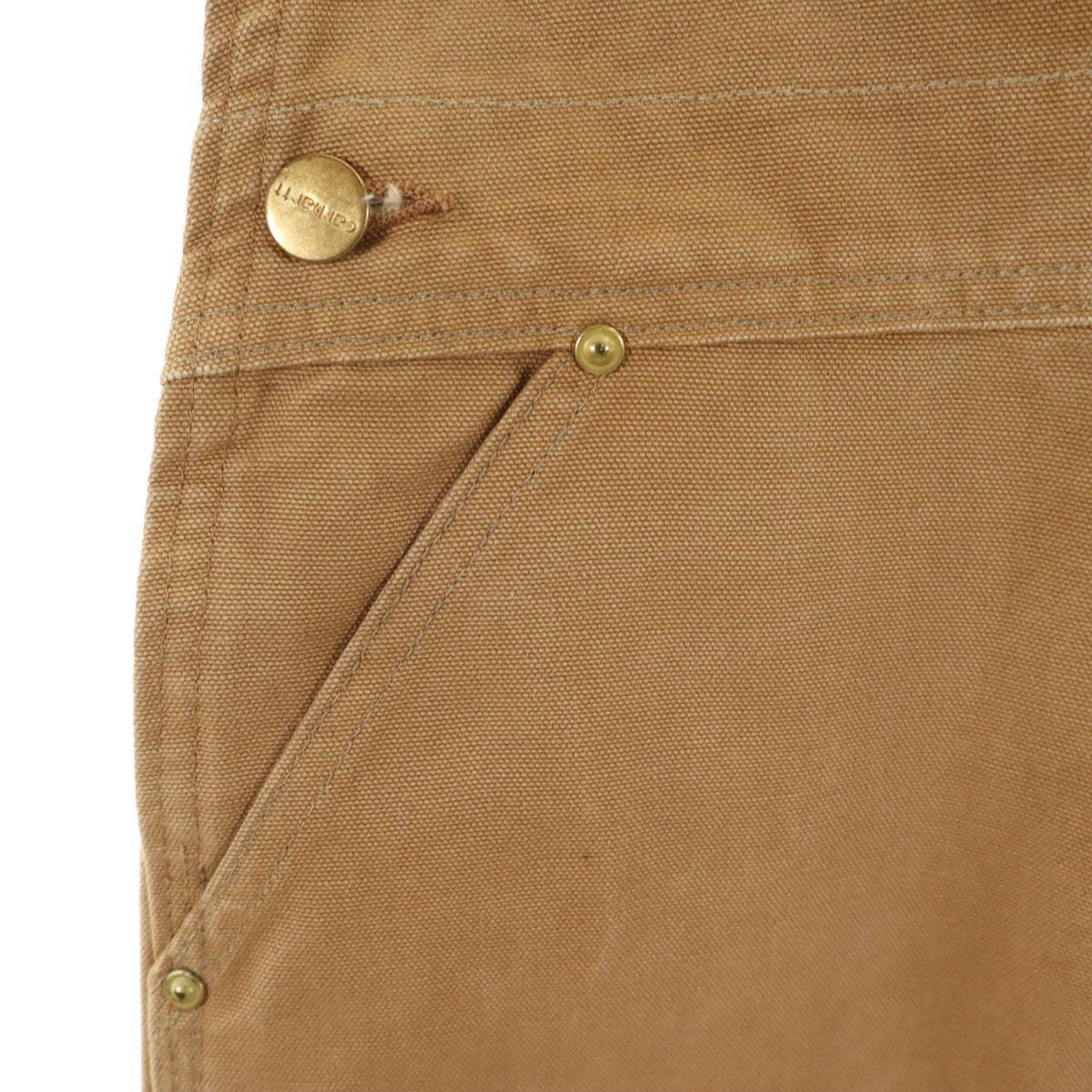 Carhartt カーハート ダック ダブルニー オーバーオール ベージュ ワーク レディース