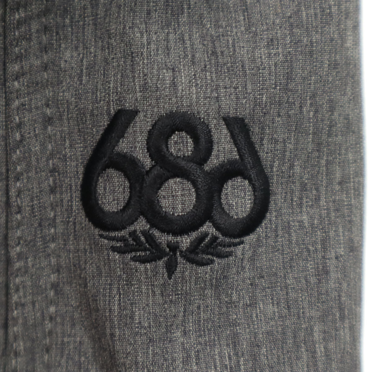 686 シックスエイトシックス スノーボード ソフトシェル オーバーオール S グレー 裏フリース レディース