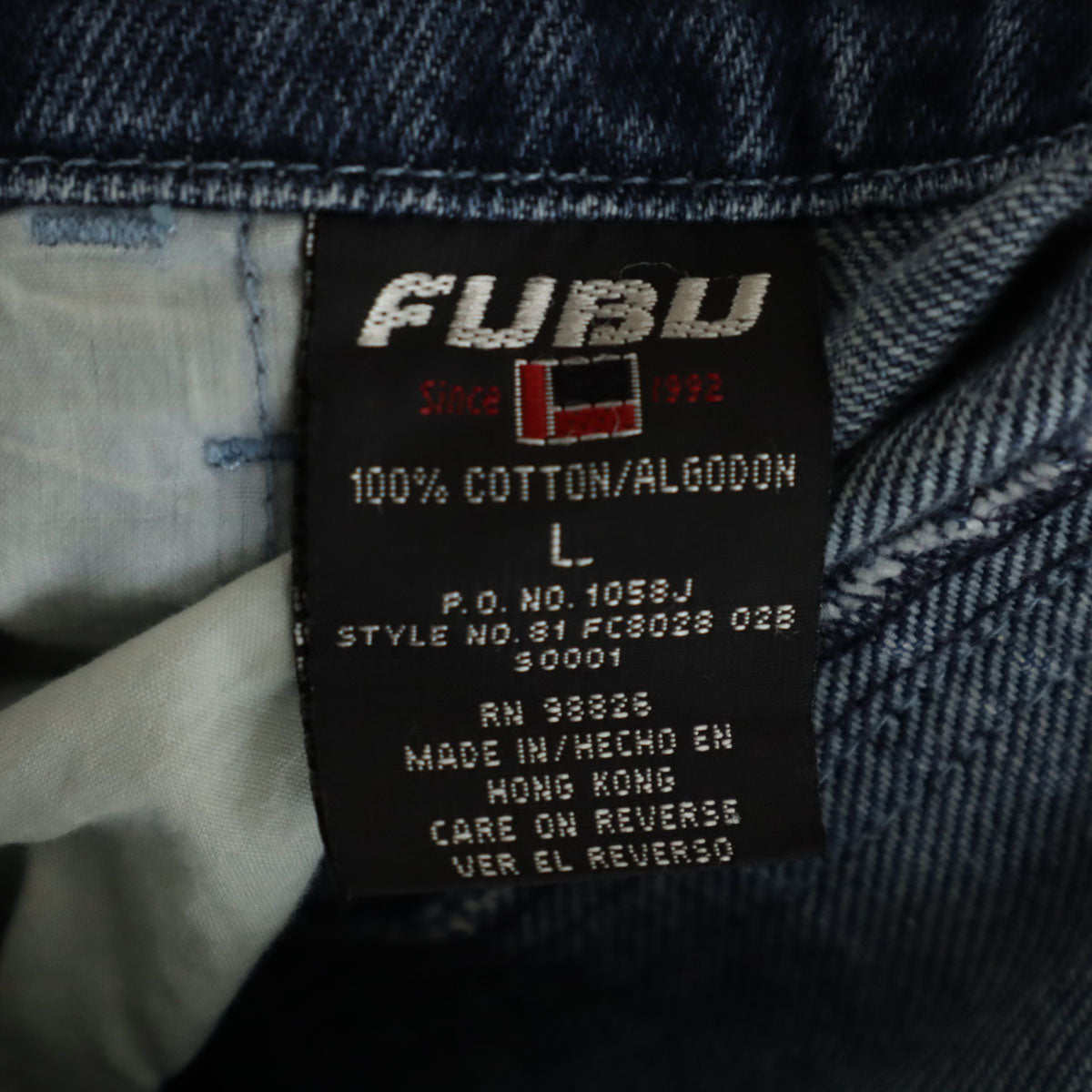 FUBU フブ デニム オーバーオール L インディゴブルー メンズ
